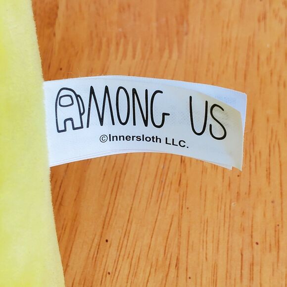 Toikido Among Us 16" Plush Stuffed Animal Yellow Just Toys Intl. Inner Sloth - Picture 5 of 6